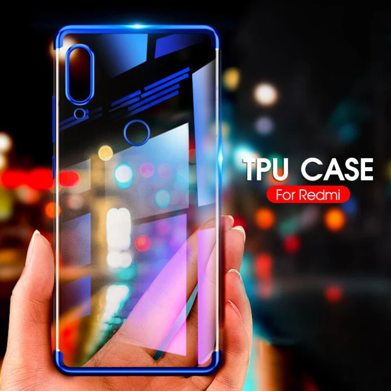 Чехол для телефона Redmi Note 7 Прозрачный бампер из ТПУ Силиконовый противоударный