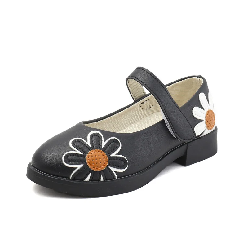 Школьная обувь для девочек 2018 осенние вечерние туфли принцессы из мягкой кожи