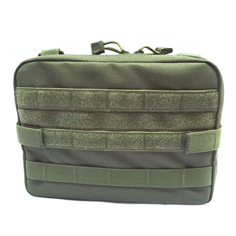 Тактическая Сумка Molle, нейлоновая, черная, тактическая сумка, большой органайзер для журналов, универсальный телефонный медик, поясная сумка, EDC, Molle, сумки - Цвет: Армейский зеленый