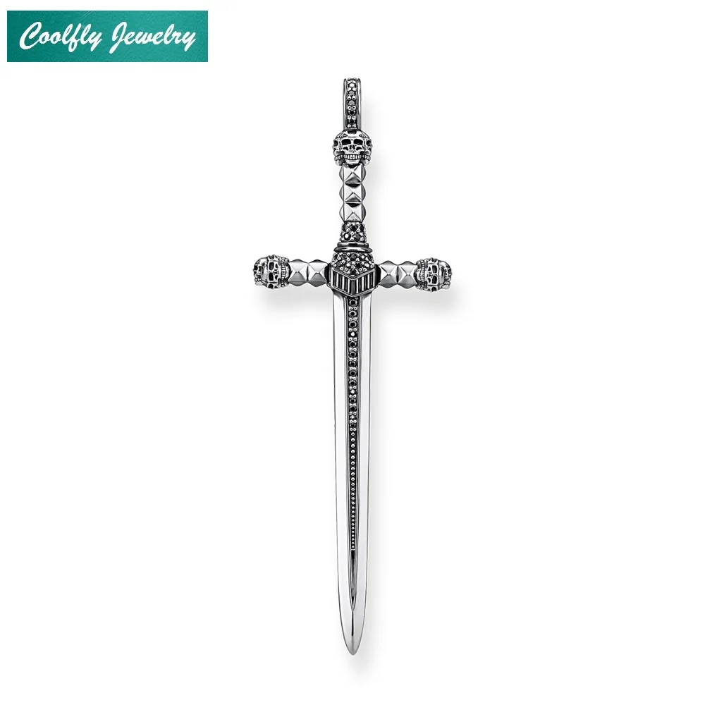 COOLFLY винтажные подвески в форме меча для женщин и мужчин Европа Viking Rebel Soldiers