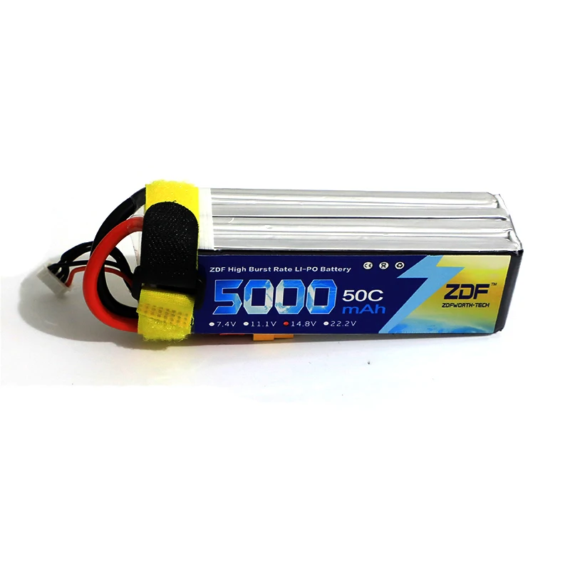 ZDF 14 8 V 4S 5000mAh 50C 100C RC LiPo Battery батареи для вертолета квадрокоптера лодки автомобиля