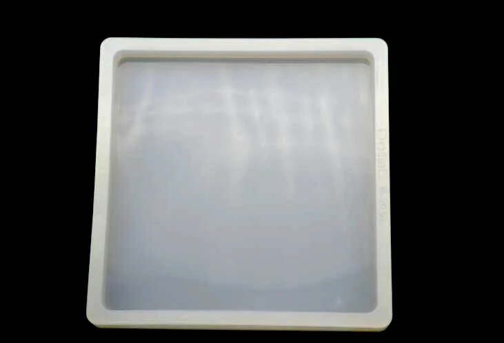 

1pc 9.8cm DIY Square Shape Translucent Manual Badge Accessories Silicone Molds Necklace Epoxy Mold Cake Decorating Mould tool