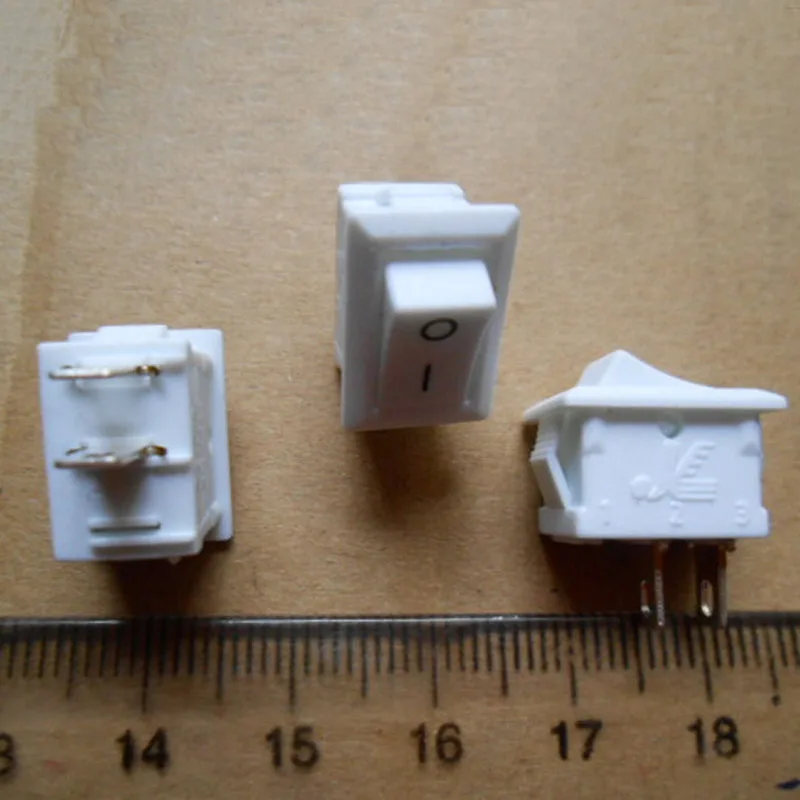 Рокерный переключатель 20 шт./лот 250 В 3 А 2 Pin вкл/выкл I/O SPST белый|switch ac|switch switchswitch 250v