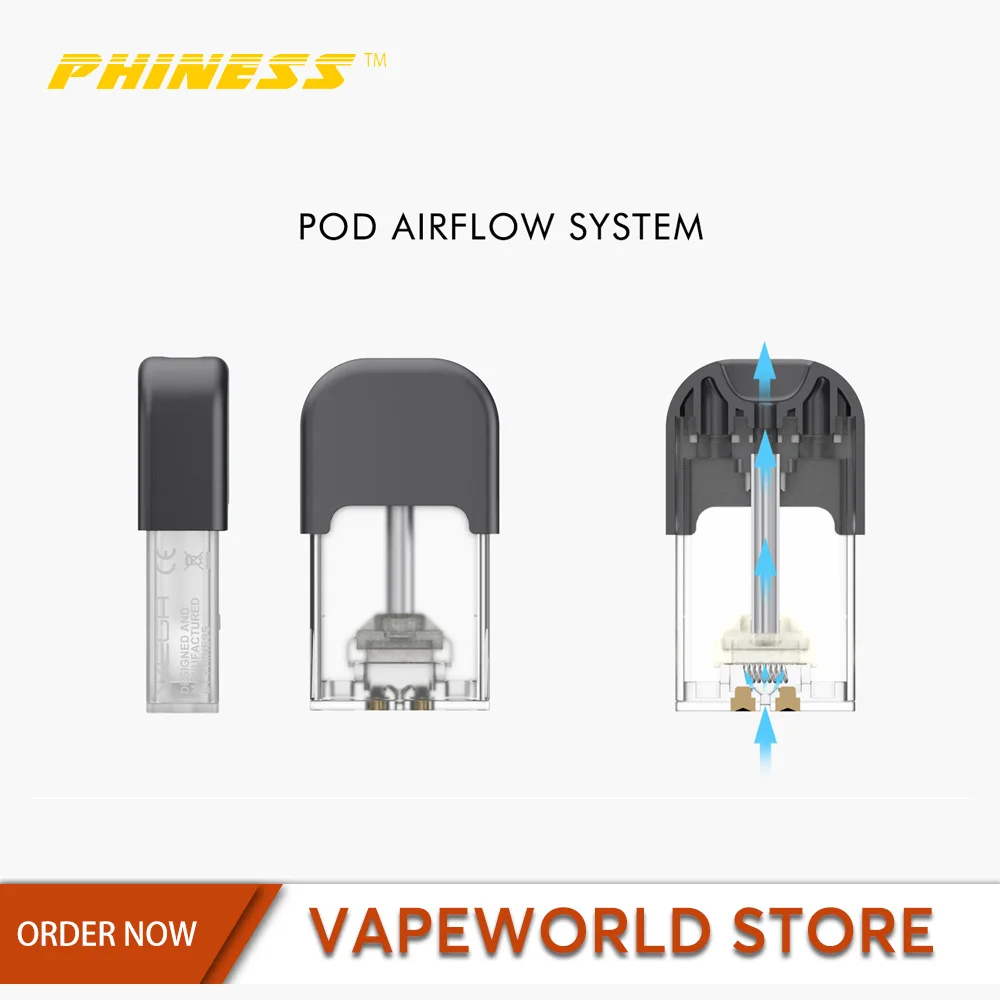 4 шт. 12 оригинальный pheness Vega картридж Vape распылитель 1.5ohm 1 мл электронной сигареты