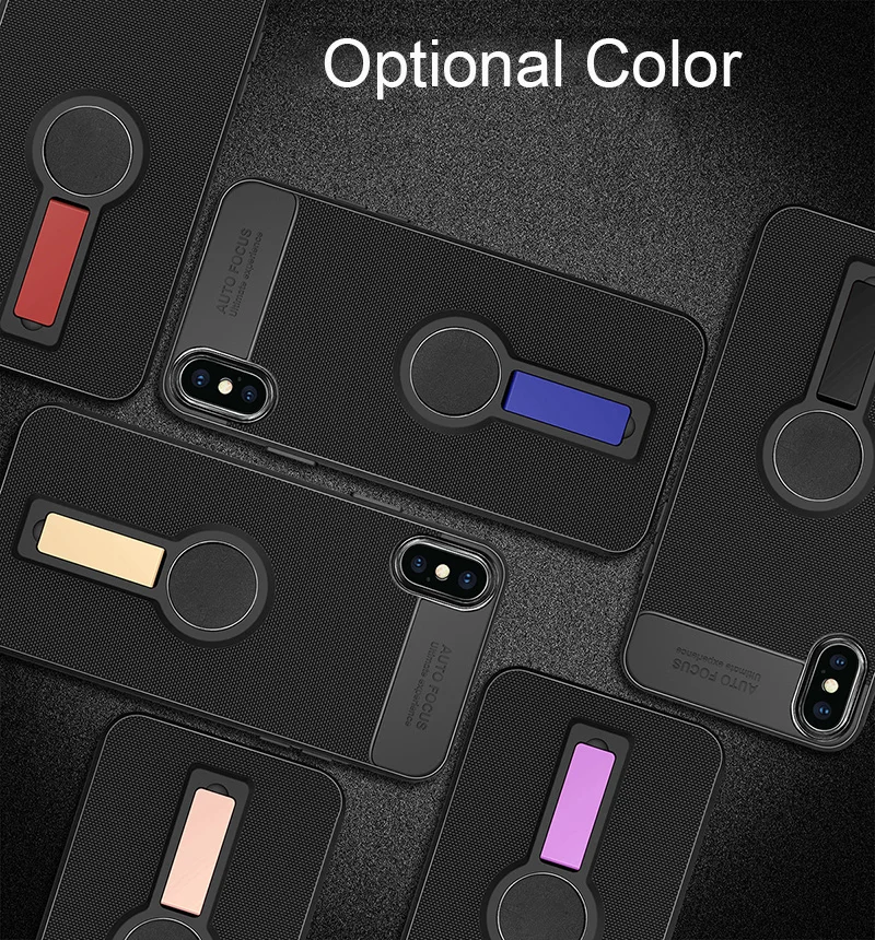 Kerzzil Cheap Magnet Case for iPhone X XR Xs Max Color Soft Silicone Cover Cases 8 7 6 6s Plus with Kickstand Holder |
