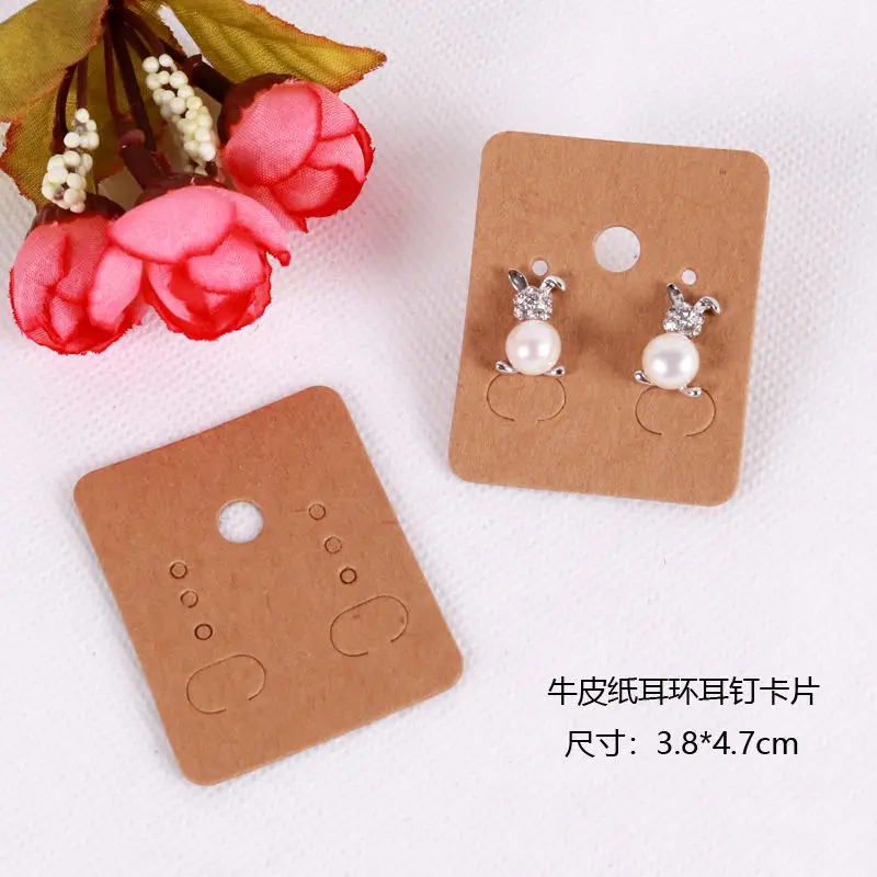 100 шт. 3 8*4 8 см ярлык для сережек гвоздиков|jewelry display|display earringsjewelry display earring |