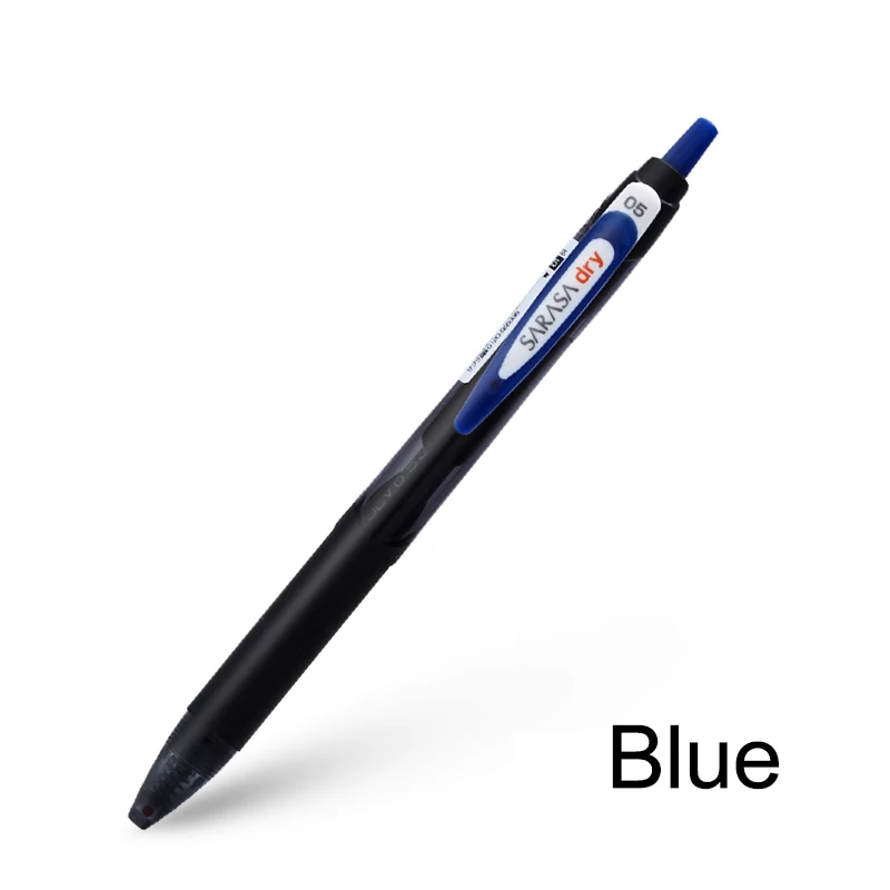 Blue Япония Zebra Sarasa JJ31 быстросохнущая гелевая ручка 0,5 мм прессованная гладкая проверка ручки на водной основе резиновая ручка держатель - Цвет: Blue