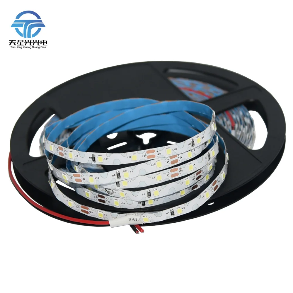 TXG 5 м/рулон 6 мм 60 Светодиодный s/m DC12V SMD2835 Одноцветный свободный изгиб S форма Светодиодная лента для channel letters back lightbox