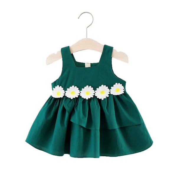 

Baby Clothing Dresses Cotton baby flower dress