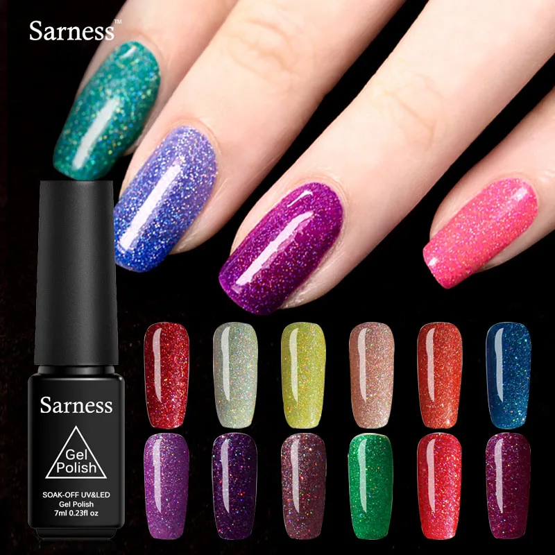 Sarness Lucky красочный Неон УФ-гель для ногтей замочить от геля УФ лак светодиодный