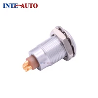 compatible with b series 3 pins receptacle female connector metal push pull self locking connectorsolder contacts ezgg 1b 303