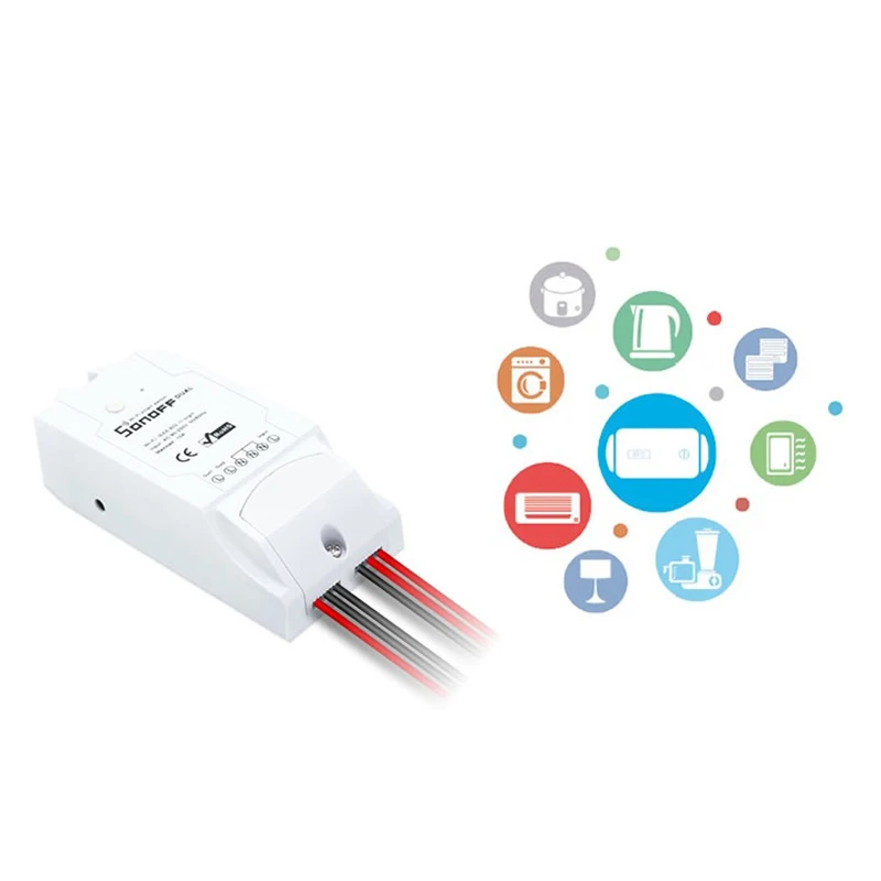 SONOFF двухканальный DIY WIFI беспроводной переключатель розетка модуль умный дом AC 90