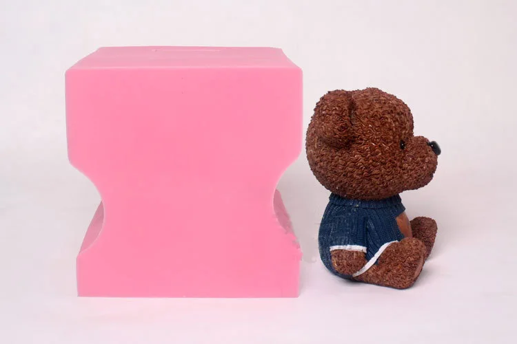 Силиконовая форма для торта 3D большой медведь Тедди с W образной формой шоколада