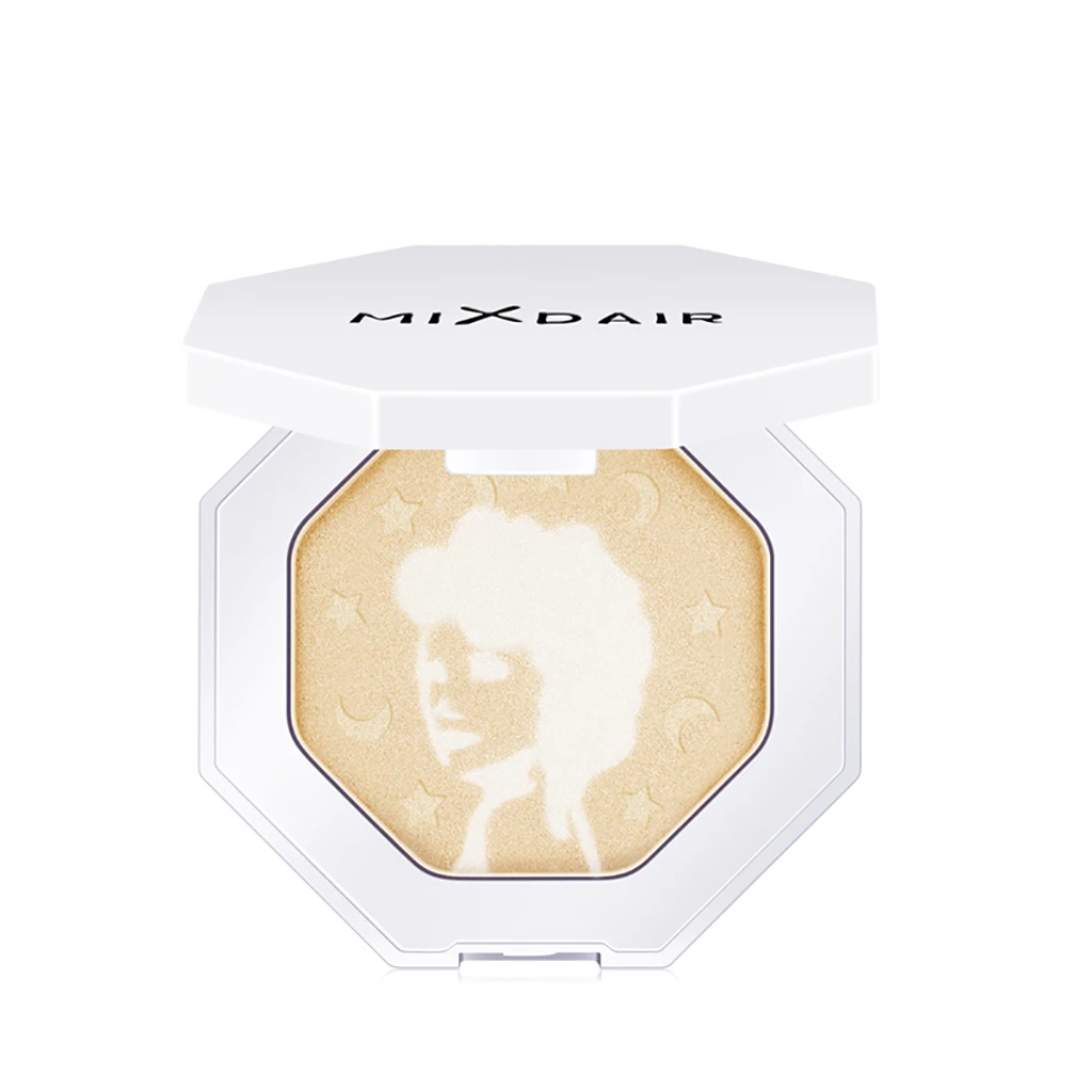 Палитра косметических пудр 3 цвета блестящий контур для лица бронзовые глаза