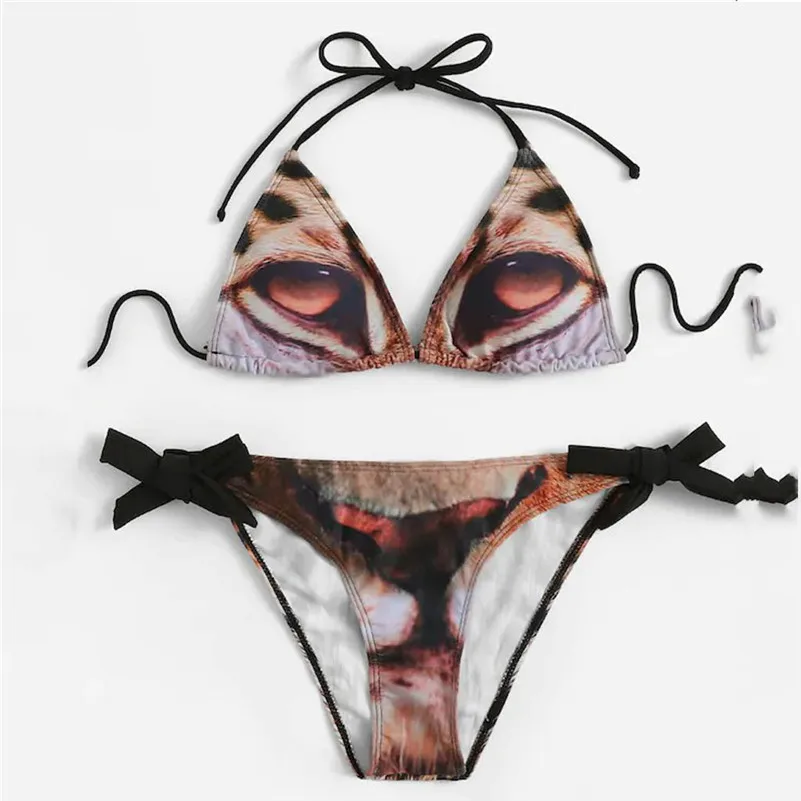 Купальный костюм для женщин купальный бикини сексуальные ботинки с леопардовым