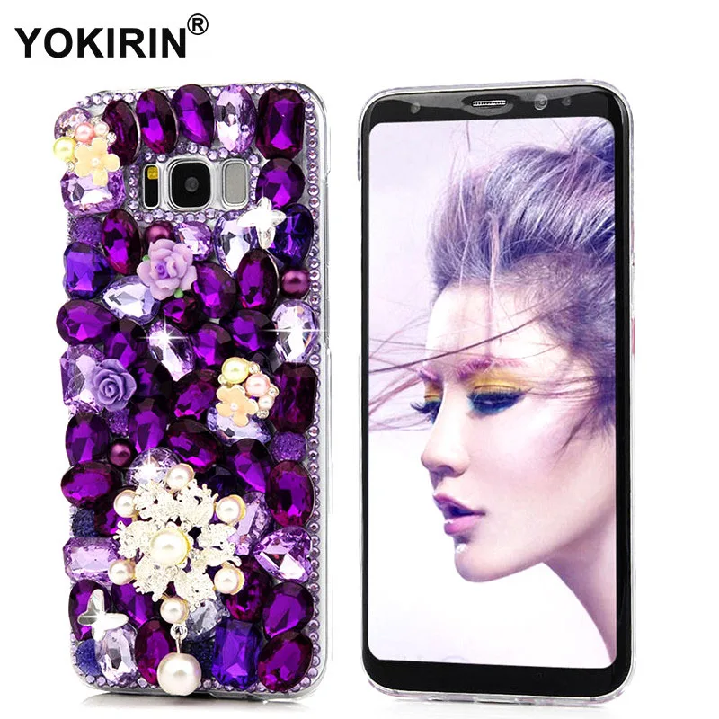 YOKIRIN Стразы чехол для samsung Galaxy S8 Plus роскошный 3D ручной работы телефона с алмазными