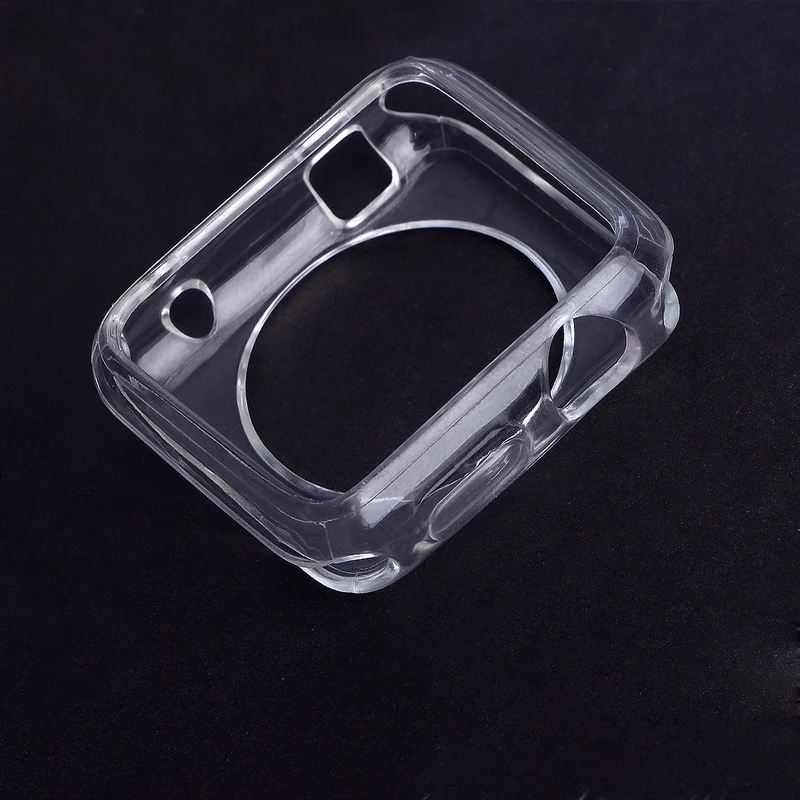 Мягкий чехол из ТПУ для часов Apple Watch iWatch Series 1 2 3 4 38 мм 42 40 44 Сверхтонкая