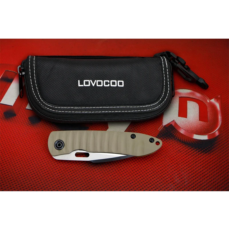 LOVOCOO B0609 S35VN лезвие G10+ титановая ручка Флиппер Складной нож Открытый Отдых Охота карманные фрукты ifGt Ножи EDC инструменты