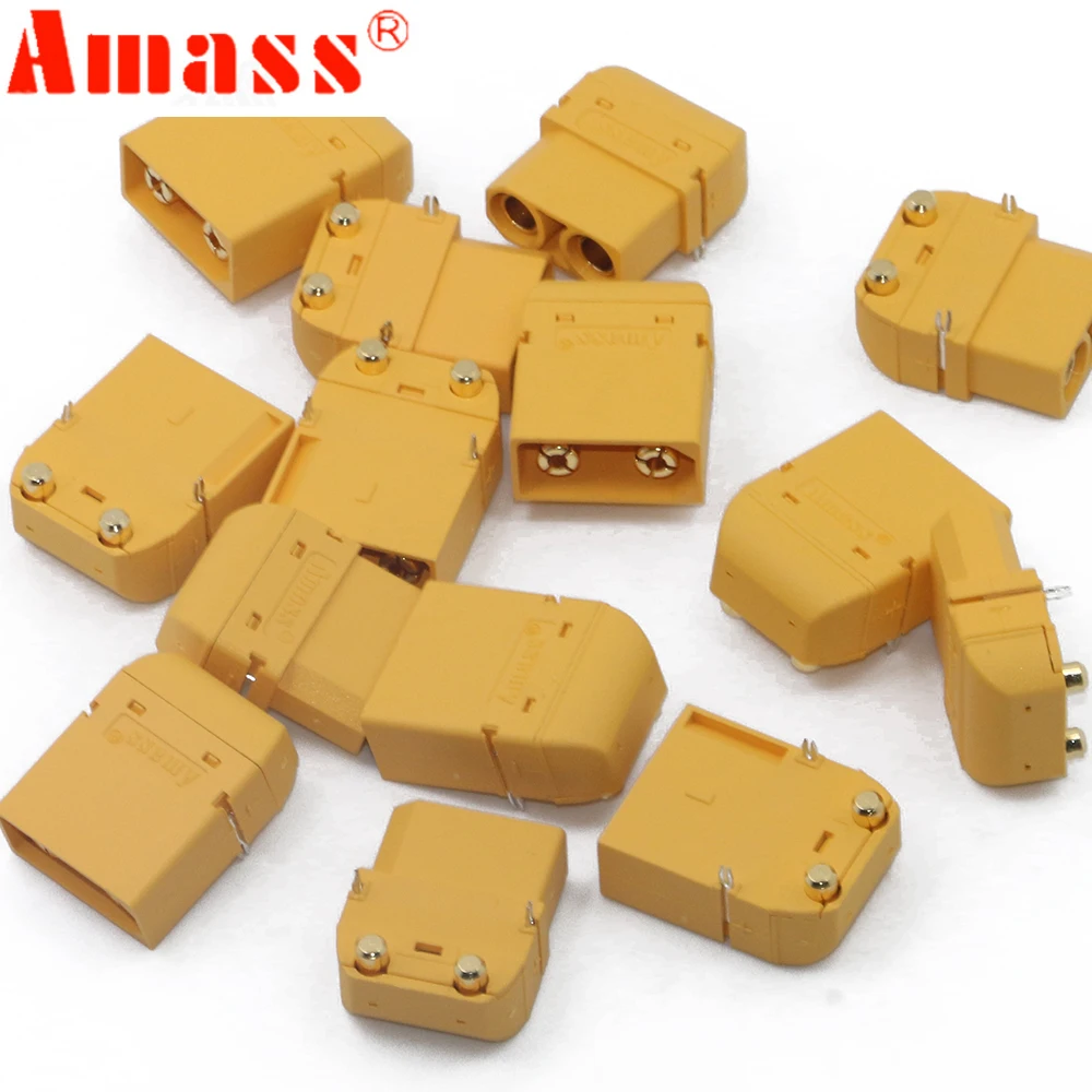 20 шт. позолоченная печатная плата Amass XT90PW 4 5 мм для модели RC (10 пар)|Детали и