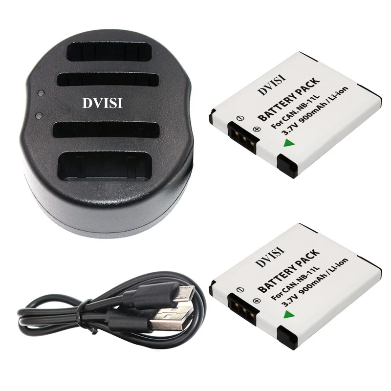 NB-11L NB 11L аккумуляторная батарея + двойное зарядное устройство USB для Canon PowerShot A2300 IS