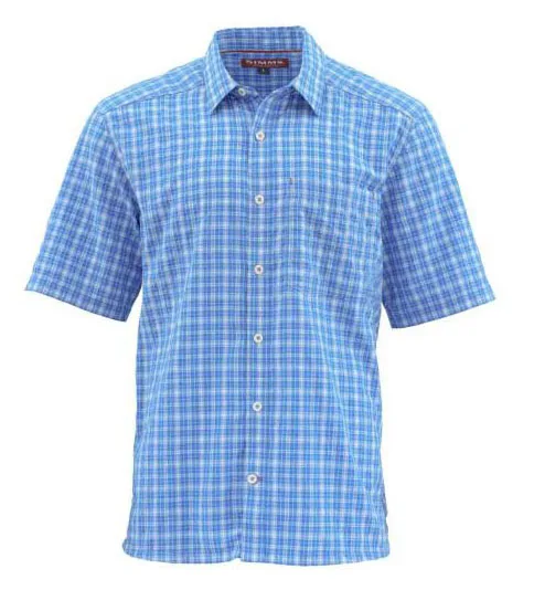 Style 1-Sky Blue Pl Si* ms мужские рубашки для рыбалки с коротким рукавом, клетчатая рубашка, дышащий UPF30 светильник, одежда для рыбалки, мужская рубашка, размер США S-3XL - Цвет: Style 1-Sky Blue Pl