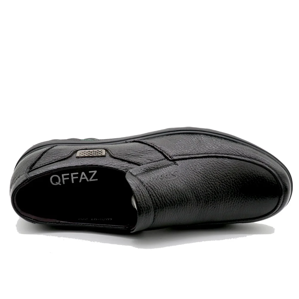QFFAZ осенне-зимняя обувь из натуральной кожи мужская на плоской подошве модная