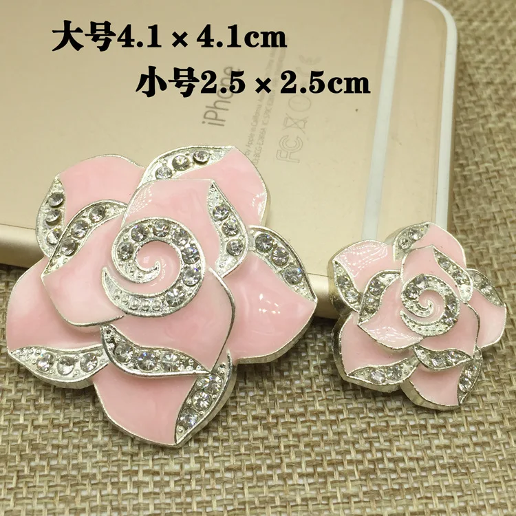 2018 new 50PCS camellia mobile phone shell beauty diy jewelry alloy accessories headdress rhinestone small daisy material | Дом и сад