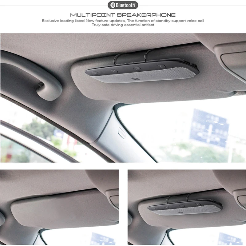 Новый Защита от солнца козырек многоточечный беспроводной Bluetooth громкой связи