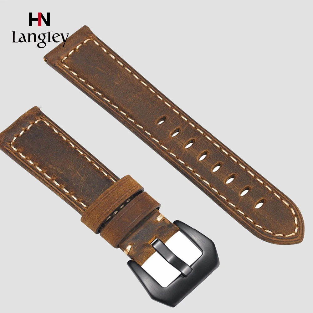 

Genuine Leather Strap for Samsung Gear S3 S2 22mm 20mm sport Frontier Classic galaxy watch active 42mm 46mm Wristbands