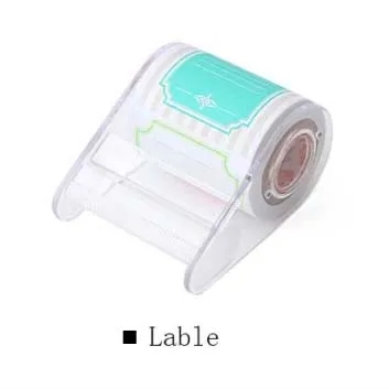 Lable Refill Креативная цветная лента Kawaii, блокнот для заметок, корейский школьный офисный канцелярский блокнот из тика, бумага для заметок, портативный блокнот для заметок на ленте, блокнот для заметок - Цвет: Lable Refill