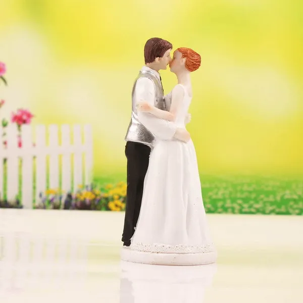 

New Bride and Groom kissing dancing Proposing Funny Figurine Wedding Cake Topper Personalised Event Party Supplies Marriage