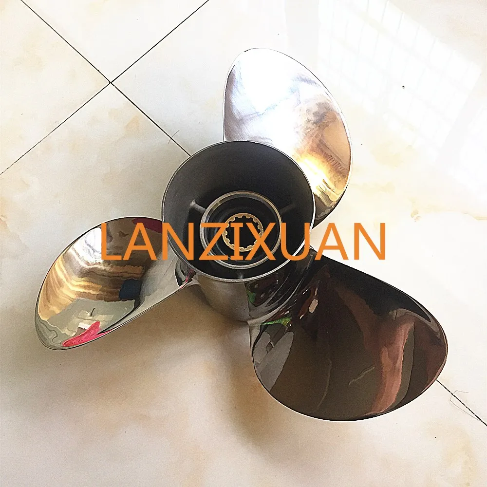 

11 1/8x14-G Boat Motor Stainless Steel Propeller For Yamaha 40HP 50HP Outboard Motor 11 1/8 x 14 -G