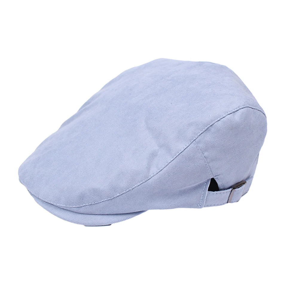 Классические женские и мужские однотонные Саржевые береты, кепка, кепка, Кепка с утконосом, пекаря, таксиста, плоская шляпа, HATCS0083