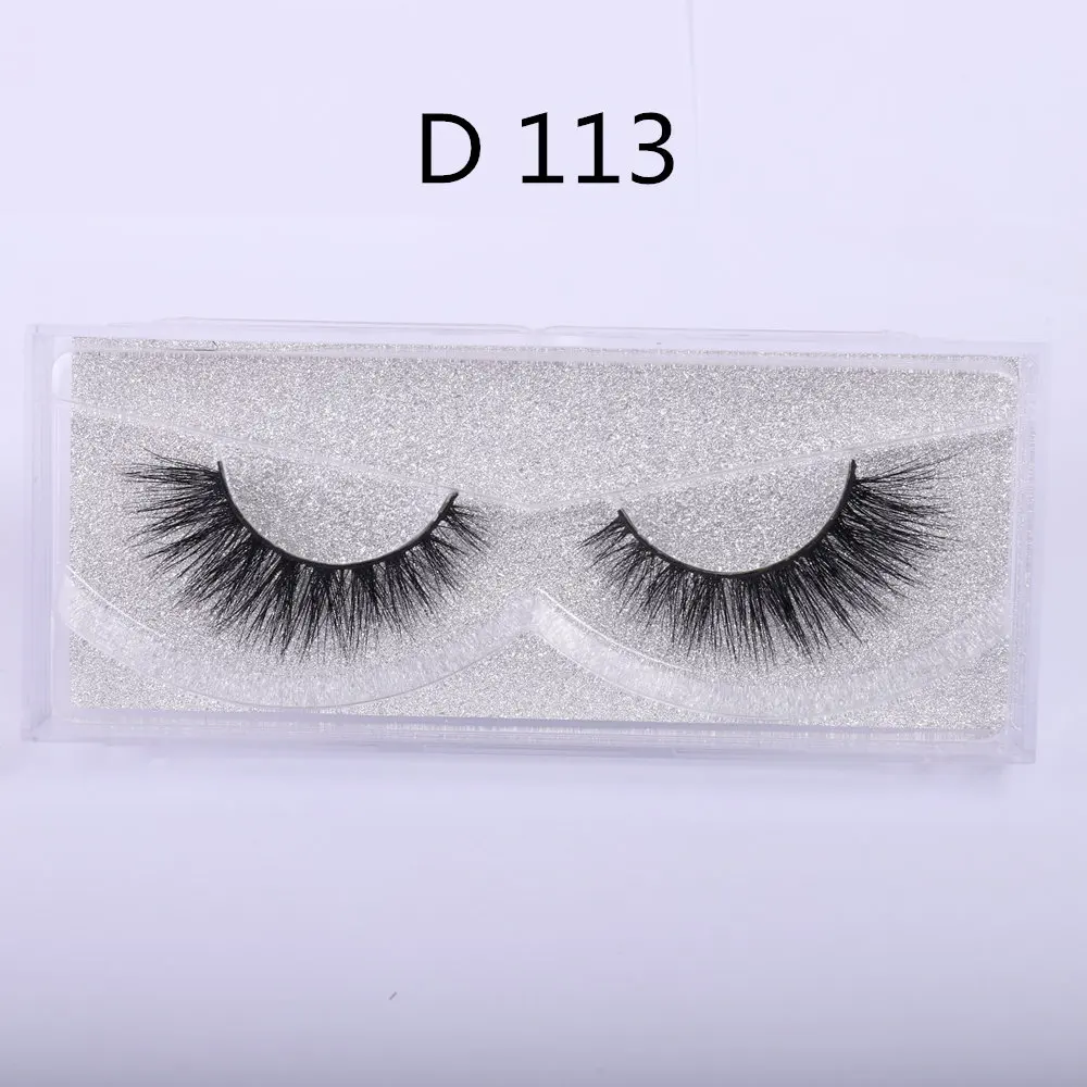 D113 WOWANGEL, норковые ресницы, 3D ресницы, толстые, ручная работа, ресницы, полная полоска, поддельные, Maquiagem, бесплатно, Роскошные, 1 пара, накладные ресницы D104 - Цвет: D113