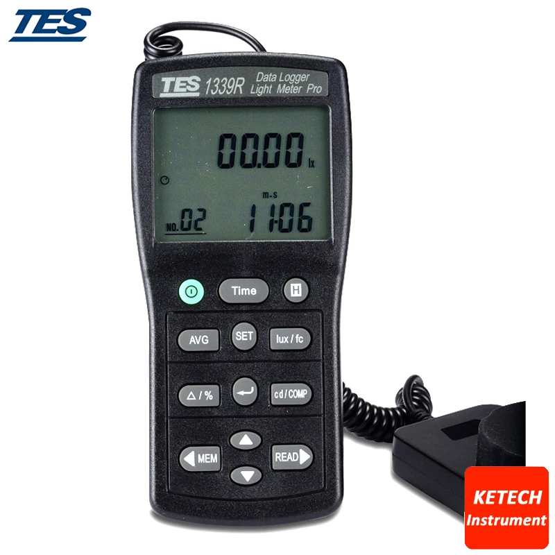 Тестер света TES1339R 0 01 до 999900 люкс|tester meter|tester pctester light |