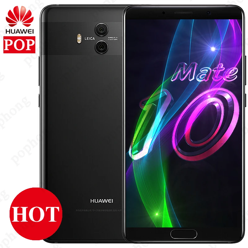 Оригинальный смартфон Huawei Mate 10 5 9 дюйма Kirin 970 Восьмиядерный Android 8 0 4000 мАч быстрая
