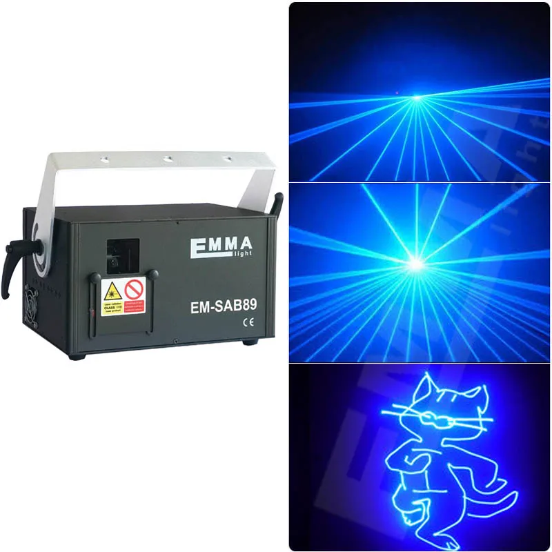 Распродажа! лазерный светильник лазерное шоу RGB DMX ILDA слот для sd-карт 30K система 2 Вт один синий цвет луч анимационный проектор