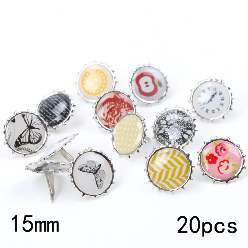32. 20pcs Микс в форме сердца, звезды цифра со стразами шпильки и шипы для одежды круглые квадратные штифтики для скрапбукинга, украшение застежки - Цвет: 32. 20pcs