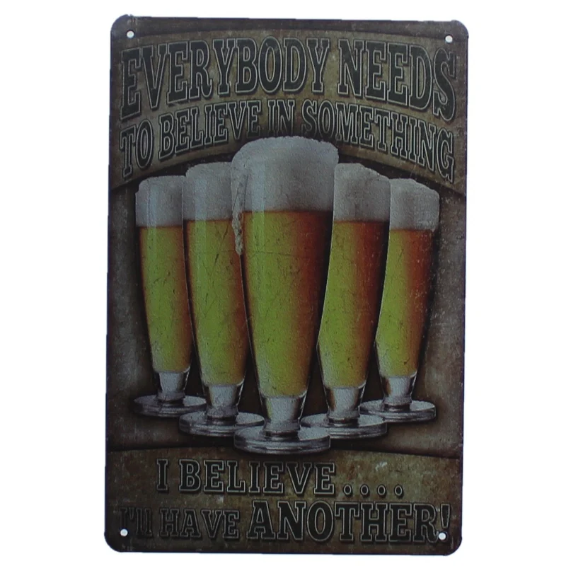 

NEED BEER TO FOCUS Tin Metal Signs Vintage Plates For Wall Bar Pub Shop Art Craft Decor Cuadros 30X20CM A-3029