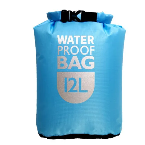 Blue 12L 6L 12L 24L рафтинг для плавания на лодках сухой мешок парусный Каякинг каноинг река Трассировка пакет треккинг плавающий водонепроницаемый мешок - Цвет: Blue 12L