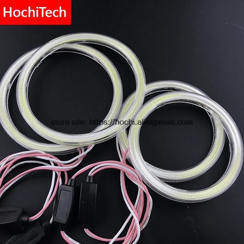 5 комплектов оптом для Hyundai Terracan 2001 2007 COB Led дневной свет Белый Halo Cob Angel Eyes Ring Error Free