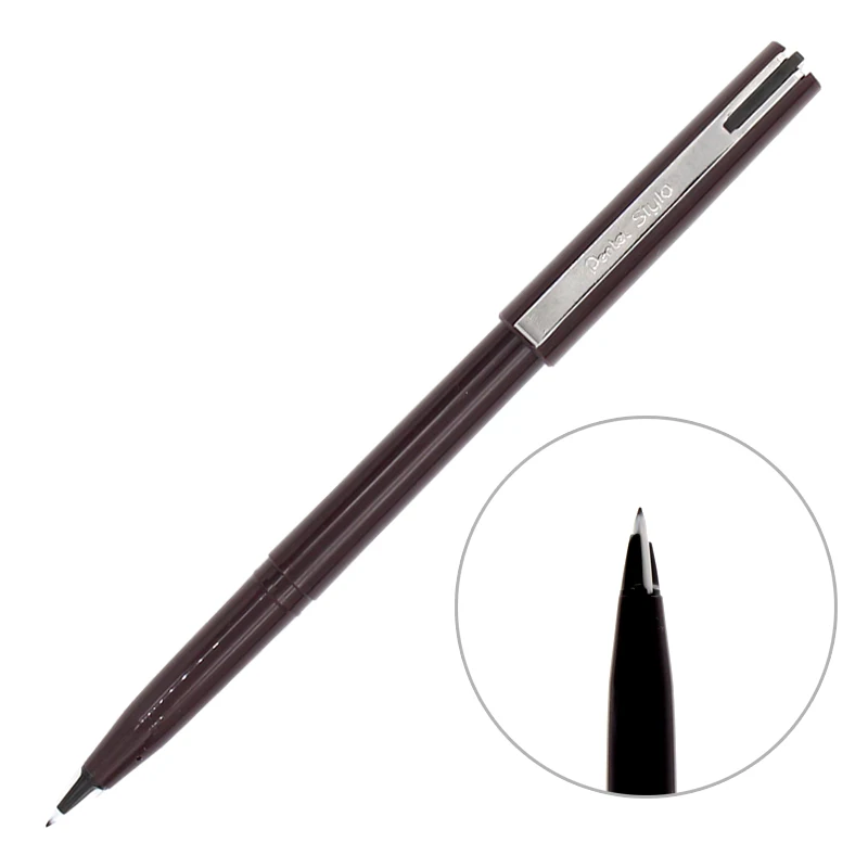 Pentel Arts Stylo эскизная ручка Line черная для рисования архитектуры|Фломастеры| |