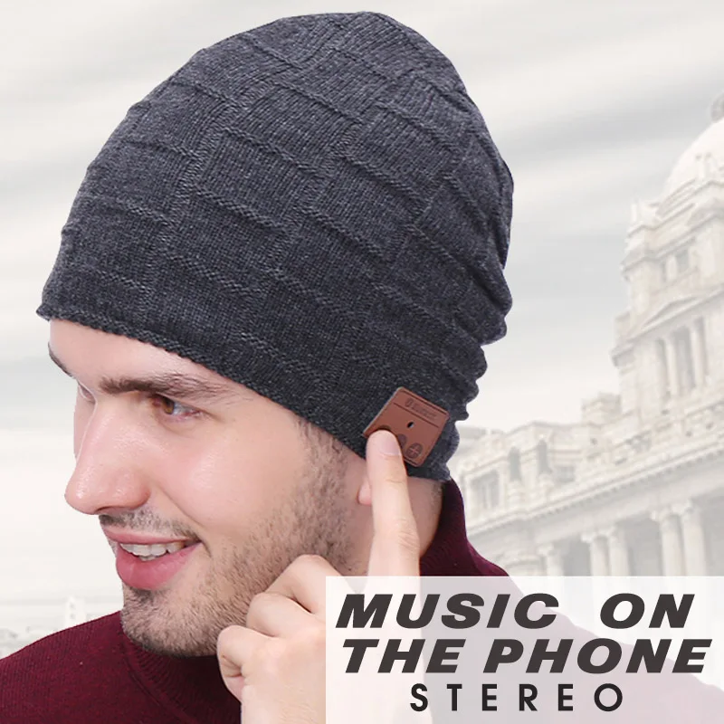Беспроводные Bluetooth наушники FDBRO Спортивная стерео музыкальная шапка Шапка бини