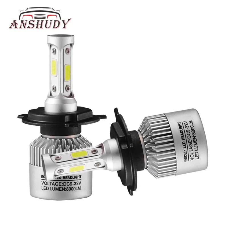 S2 H4 H7 светодиодный H11 фар автомобиля 9005/HB3 9006/HB4 противотуманная фара H1 H3 H27 авто