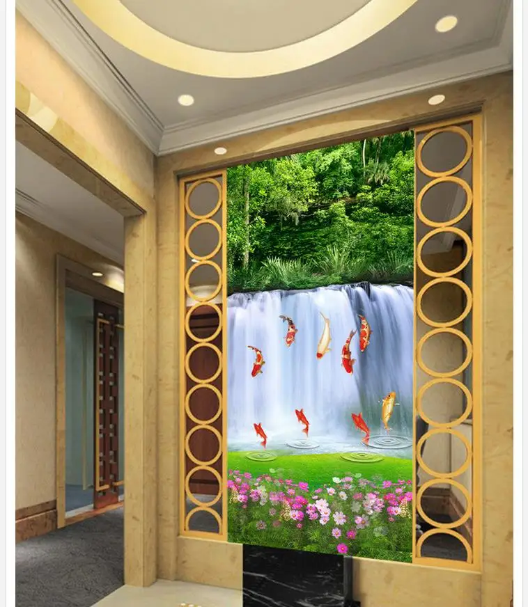 Винтаж обои 3d пейзаж вход украшение стены живопись Настенная Фреска фото