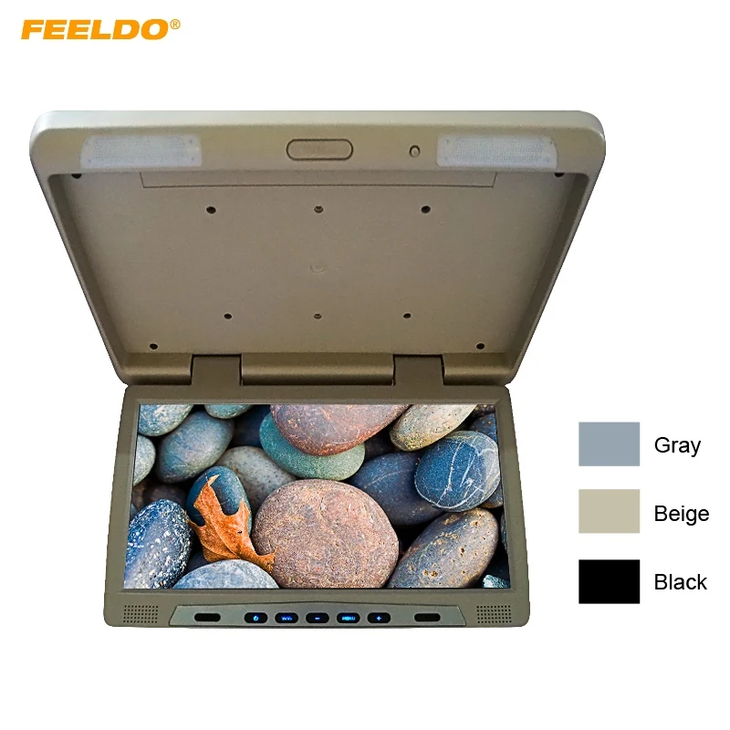 

Автомобильный откидной монитор FEELDO, 12 В, 22 дюйма, TFT, ЖК-экран, устанавливается на крышу, HD, с ИК-передатчиком