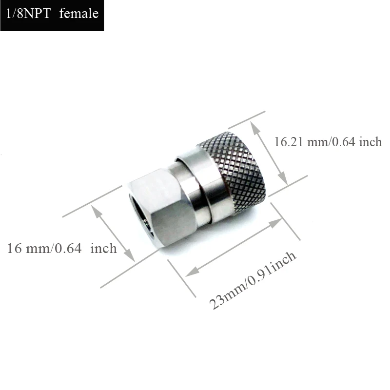 PCP Пейнтбольный воздушный быстроразъемный соединитель нержавеющая сталь 1/8