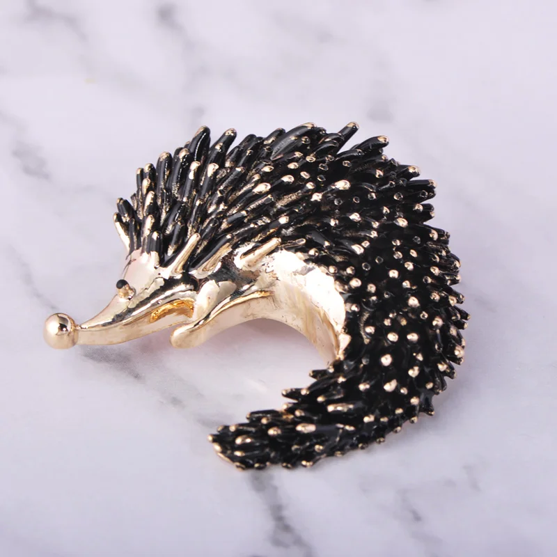 Funmor Vivid Hedgehog Shape Pins Enamel Brooches For Women Children Coat Blouse Cardigans Decoration Jewelry Routine Accessories | Украшения