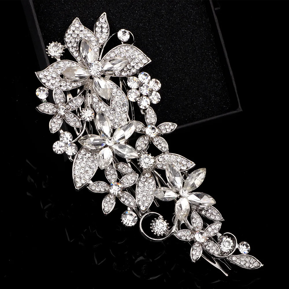 Красивые свадебные украшения для волос с цветочным рисунком | Украшения и