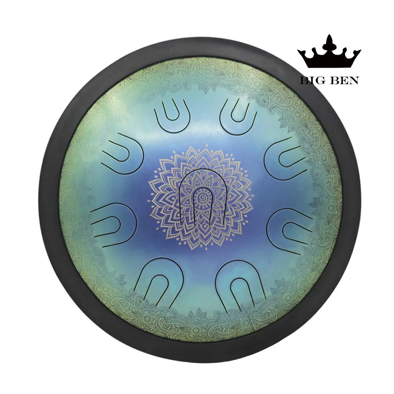 16 дюймов двойной тон язык UU drum уличный барабан hank drum HandPan ручной ударный музыкальный инструмент handsel drum сумка